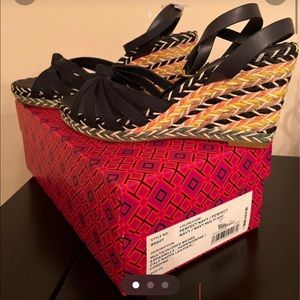 Tory Burch Multicolor Wedge Espadrille NWB